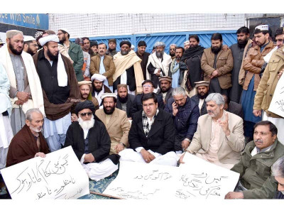 quetta lawmakers stage sit in outside gas utility office