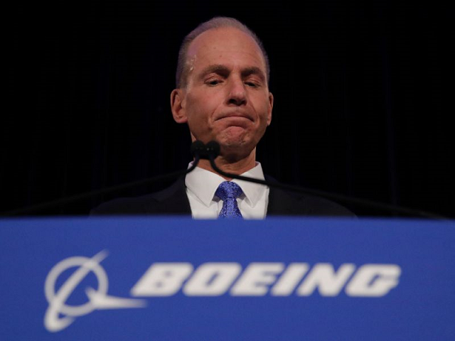 engineers from boeing whose chief executive dennis muilenburg is pictured here idenftified a fault with a pilot warning system on 737 max planes over a year before deadly crashes that left nearly 350 people dead photo afp