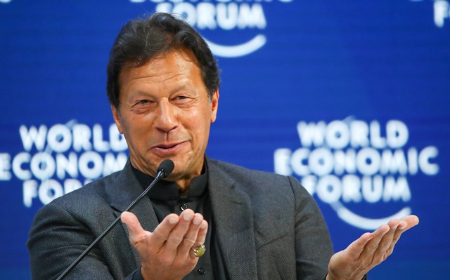 pakistan 039 s prime minister imran khan speaks during a session at the 50th world economic forum wef in davos reuters