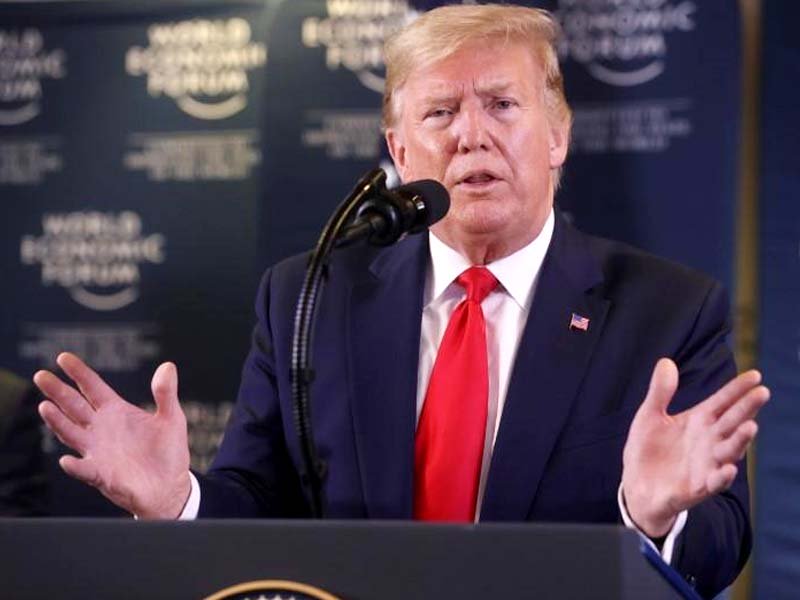 us president donald trump gestures as he holds a news conference at the 50th world economic forum in davos switzerland january 22 2020 photo reuters