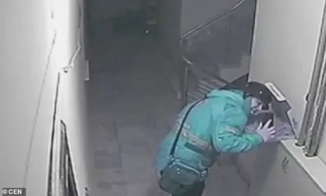 footage shows delivery man identified as burak s spitting on the pizza photo dailymail footage shows delivery man identified as burak s spitting on the pizza photo dailymail