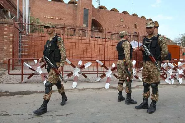 strict security measures have been taken in and around qaddafi stadium photo express strict security measures have been taken in and around qaddafi stadium photo express
