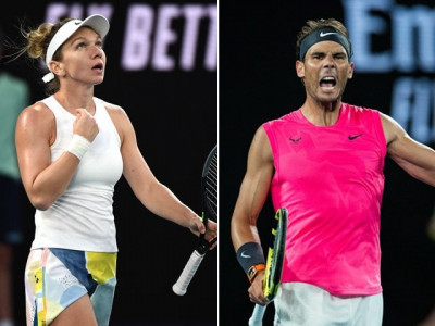 australian open nadal halep win amid shock defeats
