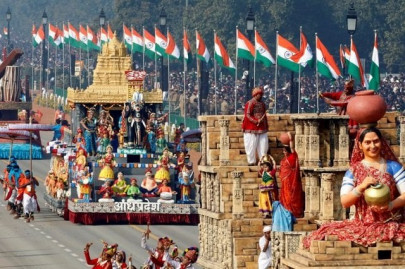 in pictures women grab limelight at india s republic day pageantry in pictures women grab limelight at india s republic day pageantry