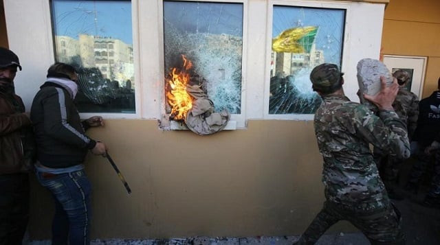 one security source says three rockets hit near high security compound while another says as many as five struck area photo afp file one security source says three rockets hit near high security compound while another says as many as five struck area photo afp file