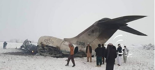 images coming from ghazni clearly show the remains of a usaf e 11a bacn aircraft photo pajhwok afghan news