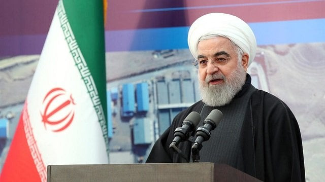 rouhani a moderate conservative made the appeal during a televised speech to mark the inauguration of water sanitation projects near tehran photo afp rouhani a moderate conservative made the appeal during a televised speech to mark the inauguration of water sanitation projects near tehran photo afp