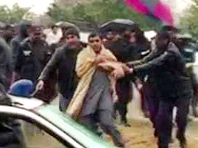mohsin dawar ali wazir and others booked by kohstan police screengrab mohsin dawar ali wazir and others booked by kohstan police screengrab