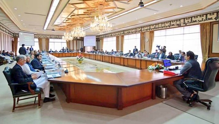 file photo of pm imran khan chairing a meeting of the federal cabinet photo radio pakistan