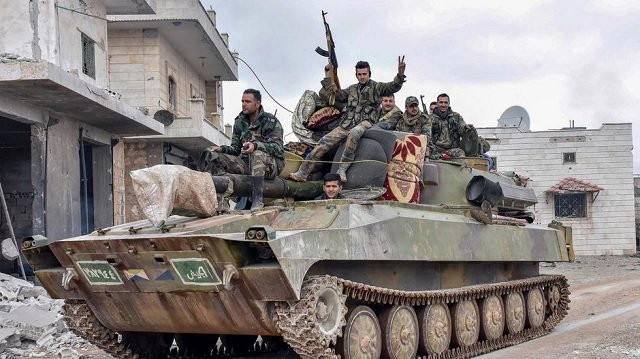 maaret al numan a former anti government protest hotspot turned ghost town after months of bombardment lies on a key highway connecting the capital to second city aleppo photo afp