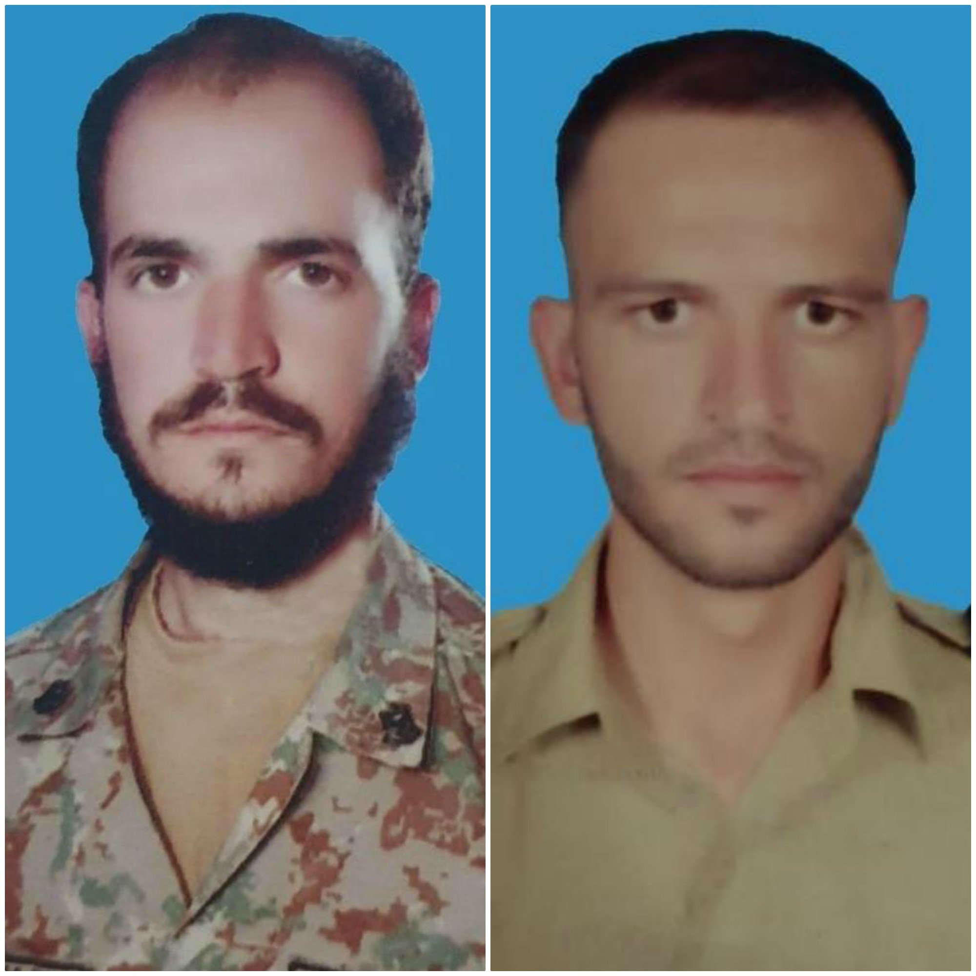 sepoy muhammad shamim left and sepoy asad khan right photo ispr