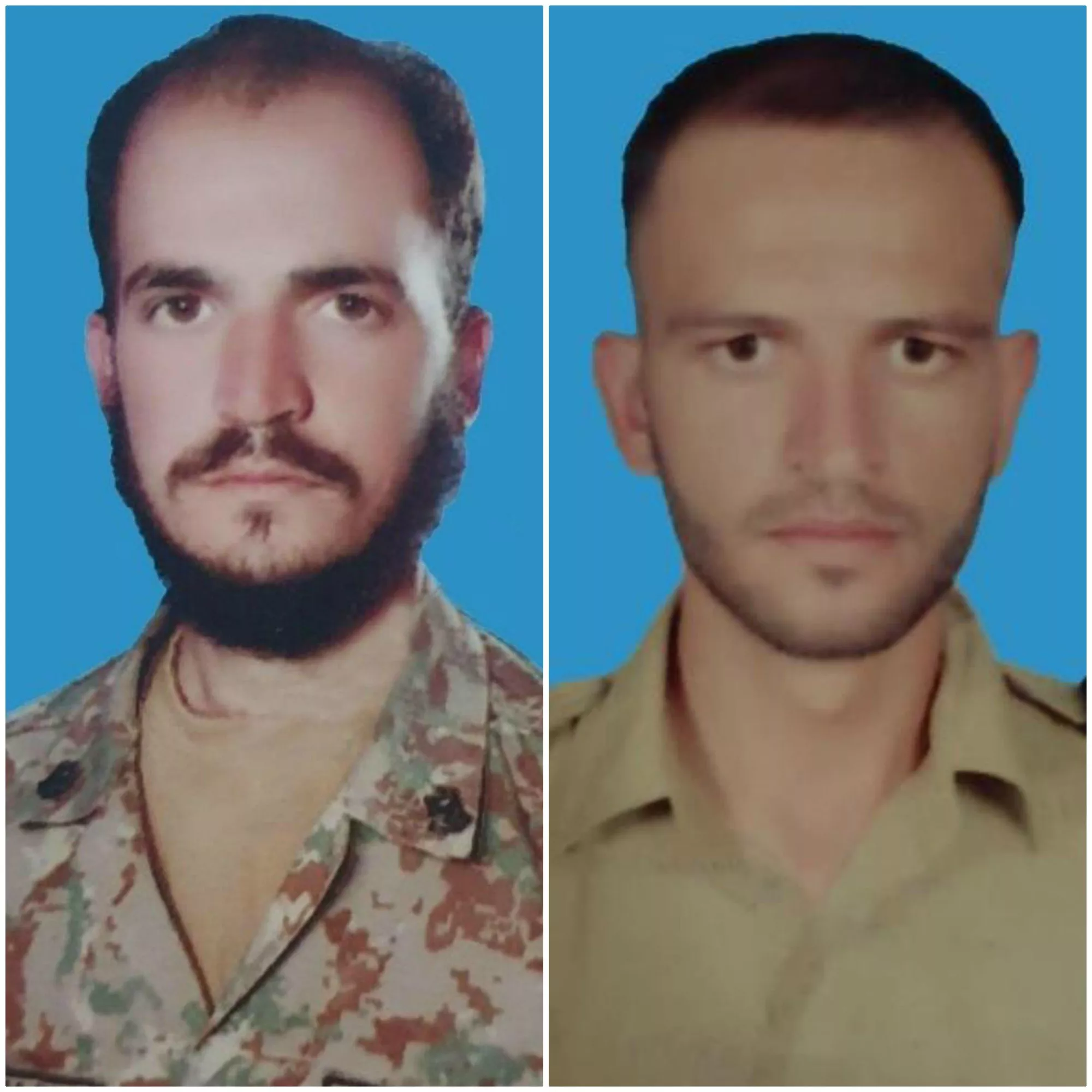 sepoy muhammad shamim left and sepoy asad khan right photo ispr sepoy muhammad shamim left and sepoy asad khan right photo ispr