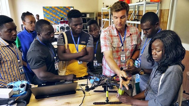 an instructor teaches students how to assemble a drone at the newly opened african drone and data academy in lilongwe malawi january 24 2020 photo reuters an instructor teaches students how to assemble a drone at the newly opened african drone and data academy in lilongwe malawi january 24 2020 photo reuters