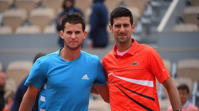 recent edge djokovic leads overall win count 6 4 but thiem has win four out of last five encounters between them photo afp
