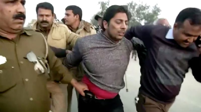 footage shows a man in his 20s shouted 039 only hindus will prevail in country 039 screengrab