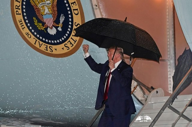 us president donald trump arrives in west palm beach florida with an acquittal expected in his impeachment trial for abuse of power and obstruction of justice photo afp us president donald trump arrives in west palm beach florida with an acquittal expected in his impeachment trial for abuse of power and obstruction of justice photo afp