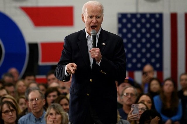 white house hopefuls joe biden pictured campaigning in west des moines iowa and bernie sanders are both in their late 70s photo afp