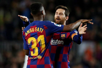 messi and fati connection sees barca hold on against levante messi and fati connection sees barca hold on against levante