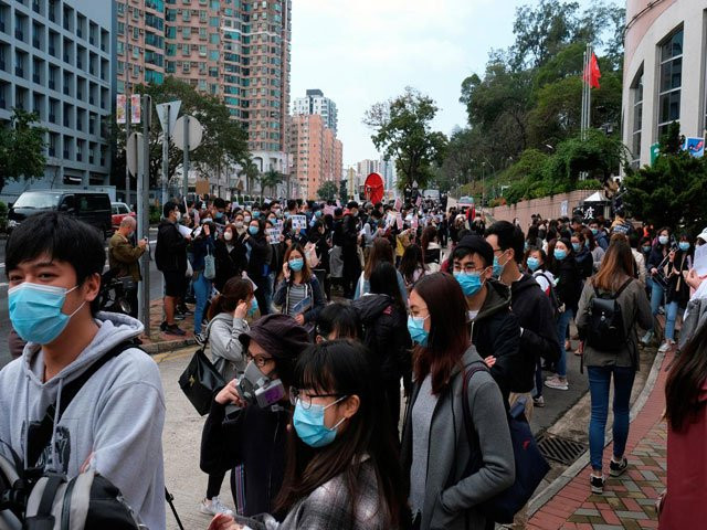 medical workers hold a strike outside the hospital authority as they demand for hong kong to close its border with china to reduce the coronavirus spreading in hong kong china february 4 2020 photo reuters medical workers hold a strike outside the hospital authority as they demand for hong kong to close its border with china to reduce the coronavirus spreading in hong kong china february 4 2020 photo reuters