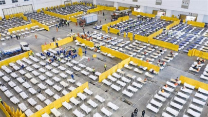 in pictures wuhan to convert gymnasium exhibition centre into temporary hospitals