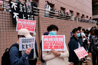 hong kong medical staff strike for third day as locally transmitted virus cases rise hong kong medical staff strike for third day as locally transmitted virus cases rise