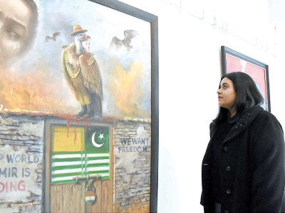 minister inaugurates exhibition on kashmiri struggle minister inaugurates exhibition on kashmiri struggle