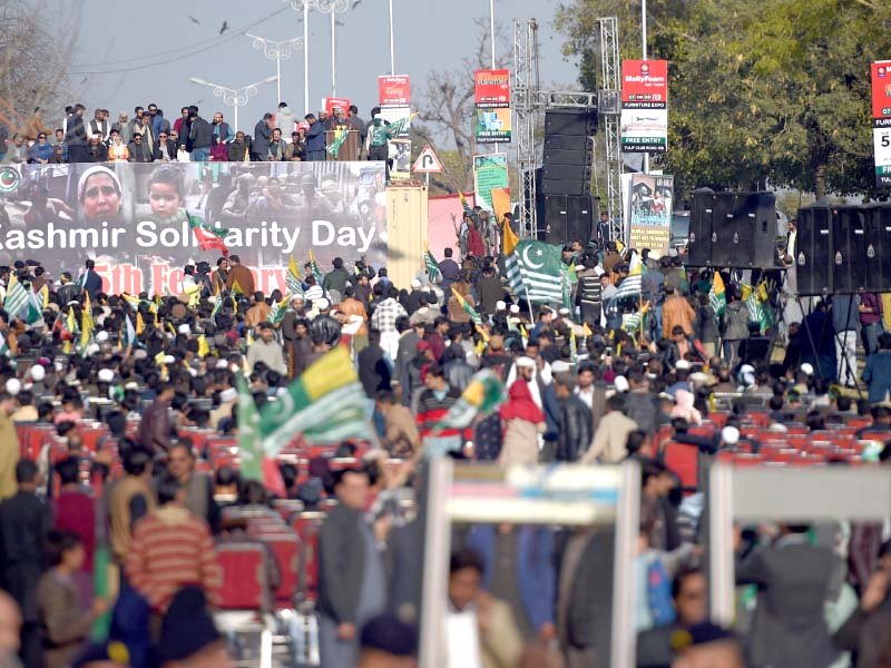 people take part in rallies held to mark kashmir solidarity day in islamabad on february 5 photos afp