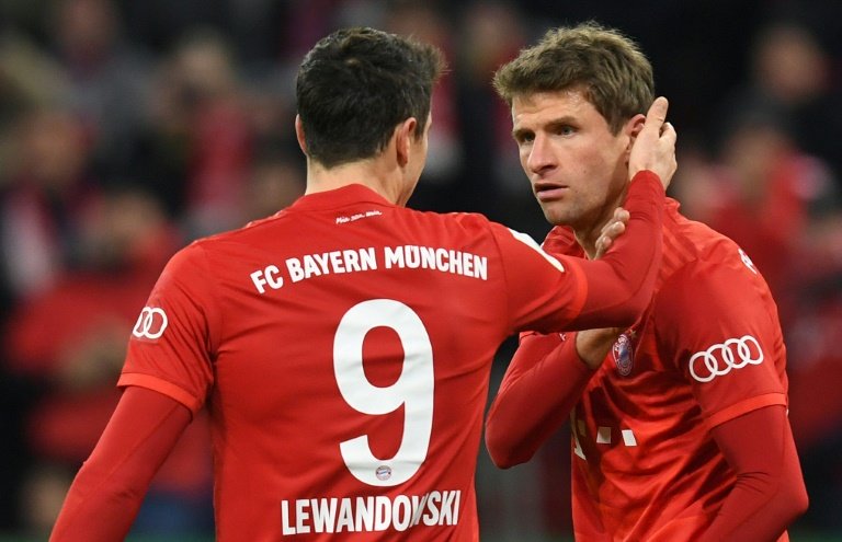 sunday 039 s clash will also see the league 039 s leading scorer robert lewandowski go head to head with his nearest rival werner photo afp