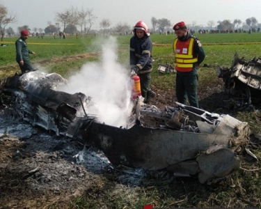 paf aircraft on routine training sortie crashes near shorkot