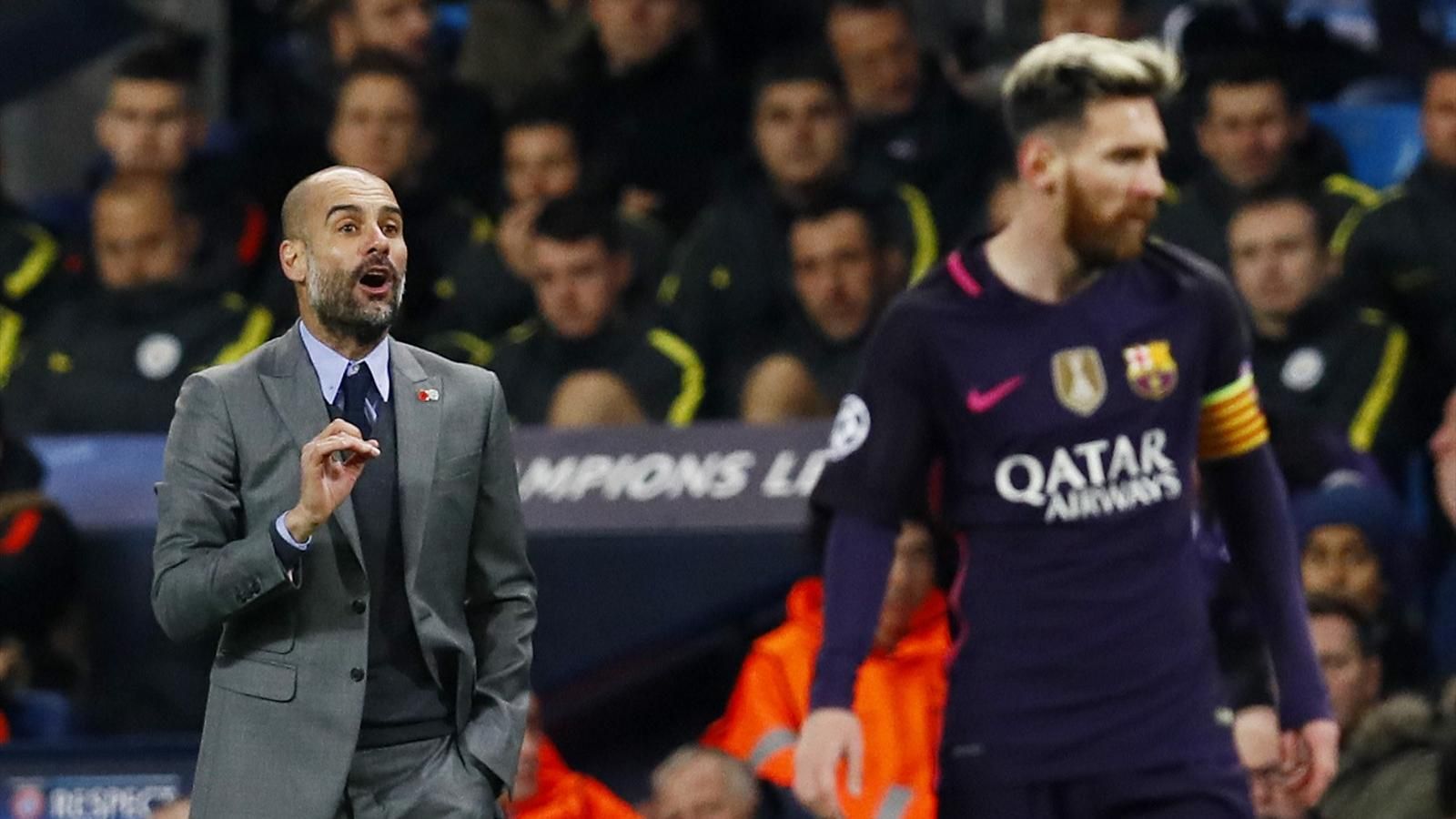 well wisher city have been linked with messi every season since guardiola arrived in england in 2016 but after spending his entire career with barcelona the city manager says argentinian should stay in spain until his retirement photo reuters