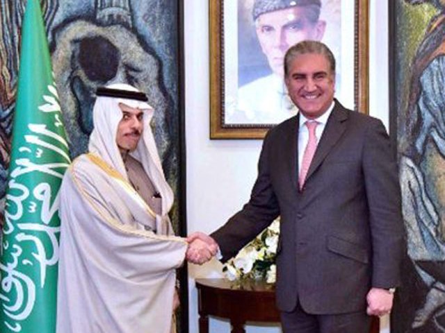 fm qureshi in telephonic conversation with his saudi counterpart reaffirms strategic importance of bilateral ties photo app file