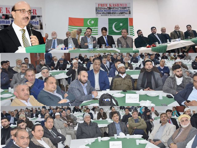 ajk president urges students to shake world s conscience on kashmir