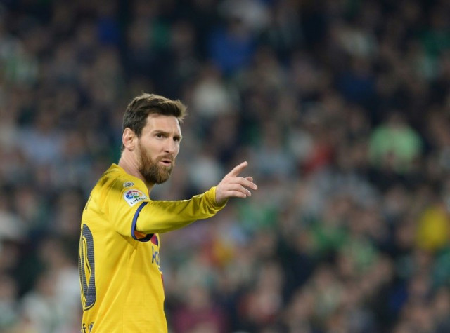lionel messi gave a hat trick of assists on sunday as the catalans ended their turbulent week with a thrilling 3 2 victory photo afp lionel messi gave a hat trick of assists on sunday as the catalans ended their turbulent week with a thrilling 3 2 victory photo afp