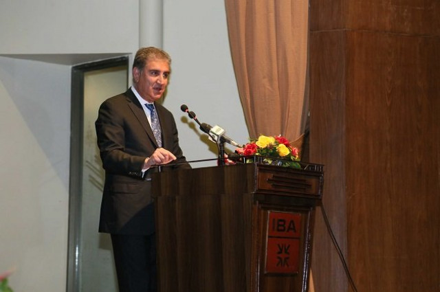 qureshi addresses ceremony in karachi photo nni