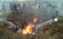 paf trainer aircraft crashes in mardan during routine flight