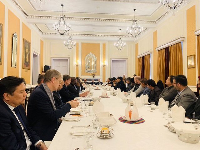 the group includes european diplomats some of whom declined a previous invitation from new delhi to visit the region photo courtesy twitter tahirqadiry