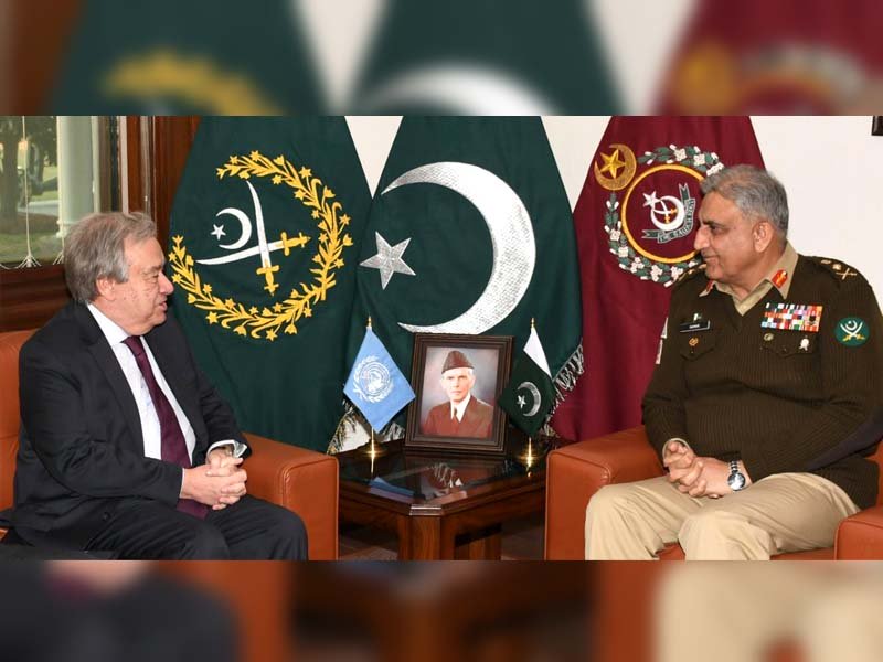 antonio guterres thanks pakistan for granting full access to unmogip in kashmir photo ispr