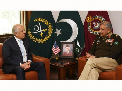 khalilzad gen qamar discuss afghan peace regional security khalilzad gen qamar discuss afghan peace regional security