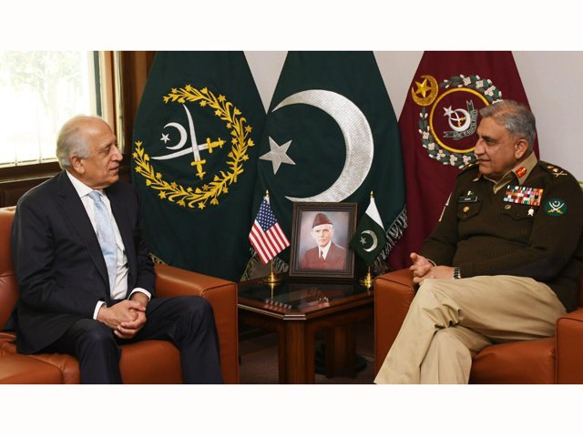 us special envoy on afghanistan meets coas at ghq photo ispr