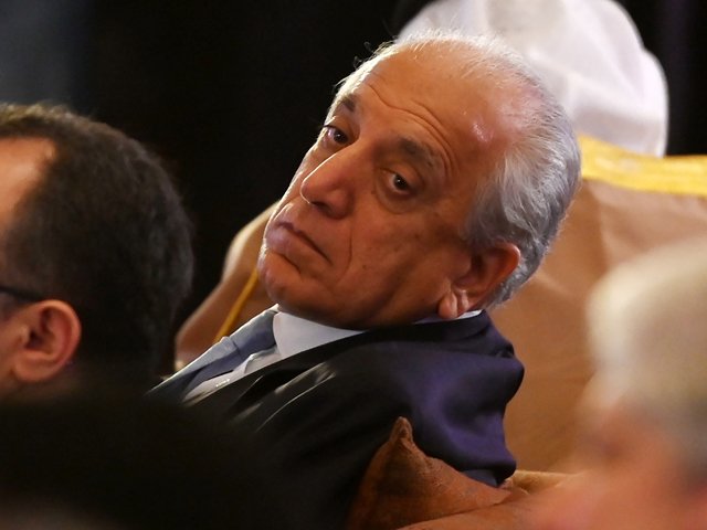 us special representative for afghanistan reconciliation zalmay khalilzad c attends the refugee summit islamabad to mark 40 years of hosting afghan refugee in islamabad on february 17 2020 photo afp