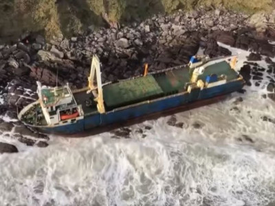 ghost ship washes ashore in ireland after storm dennis ghost ship washes ashore in ireland after storm dennis