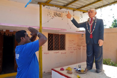 superfan prays to trump idol ahead of us president s india visit superfan prays to trump idol ahead of us president s india visit