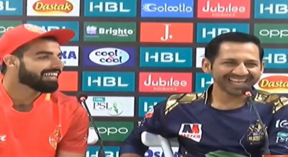 hbl psl 5 sarfaraz reveals gladiators opening pair ahead of united clash hbl psl 5 sarfaraz reveals gladiators opening pair ahead of united clash