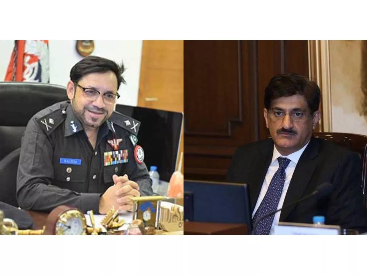 file photos of dr kaleem imam l and syed murad ali shah r file photos of dr kaleem imam l and syed murad ali shah r