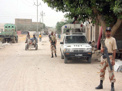 malir violence 40 arrested zero cases registered in the city