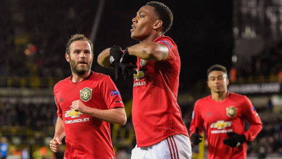 martial grabs key goal for man united in bruges