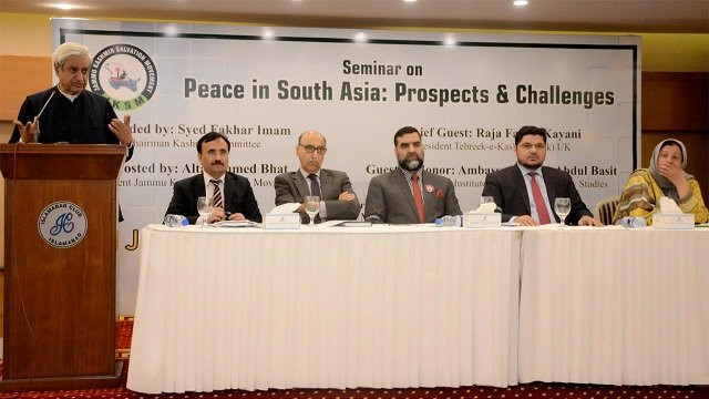 chairman kashmir committee syed fakhr imam affirms that kashmir and pakistan are intertwined together photo express chairman kashmir committee syed fakhr imam affirms that kashmir and pakistan are intertwined together photo express