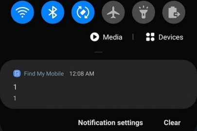 samsung galaxy users worldwide receive mysterious 1 notification samsung galaxy users worldwide receive mysterious 1 notification
