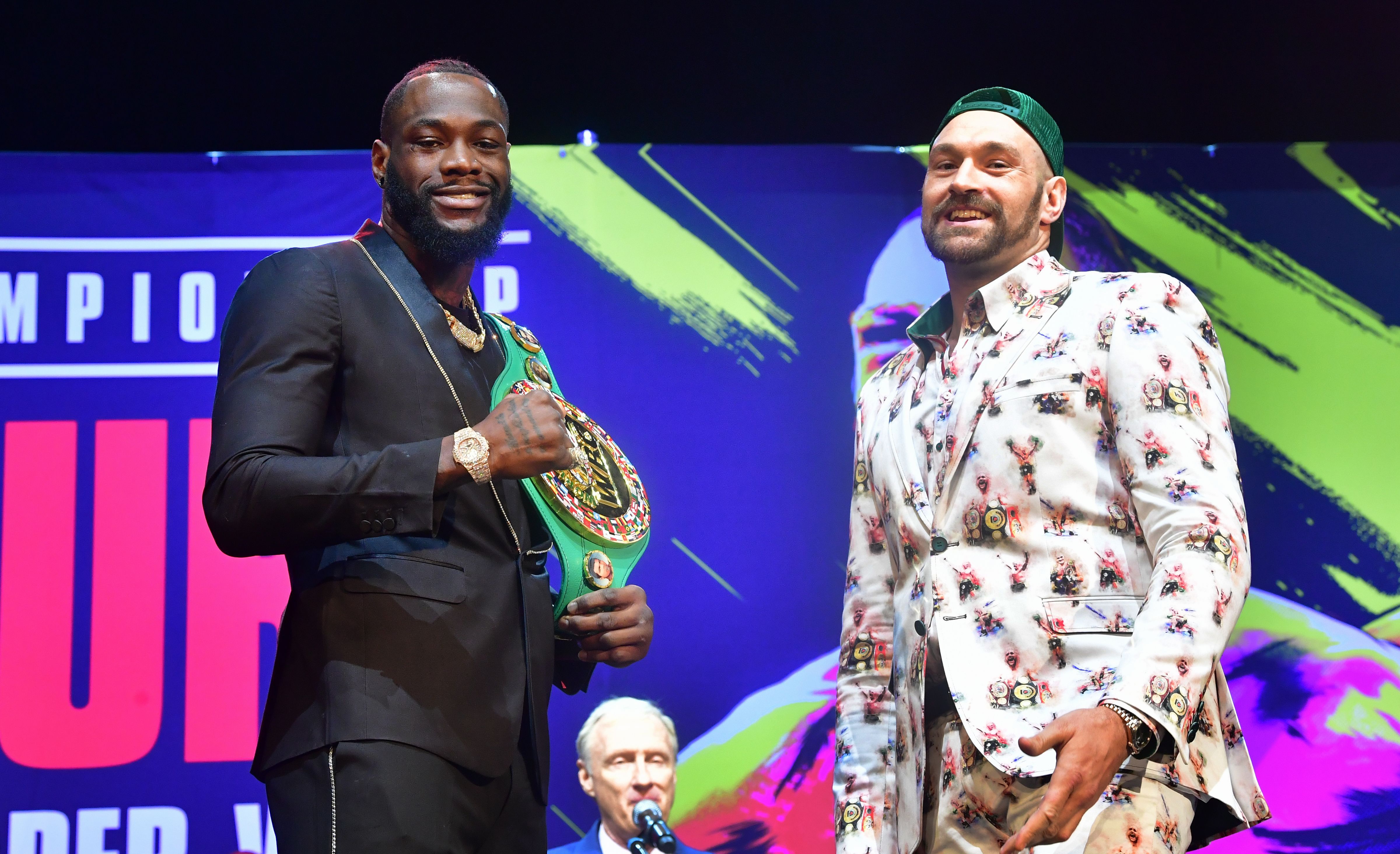 the two will square off in one of the biggest heavyweight fights recent memory at the mgm 039 s grand garden arena photo afp