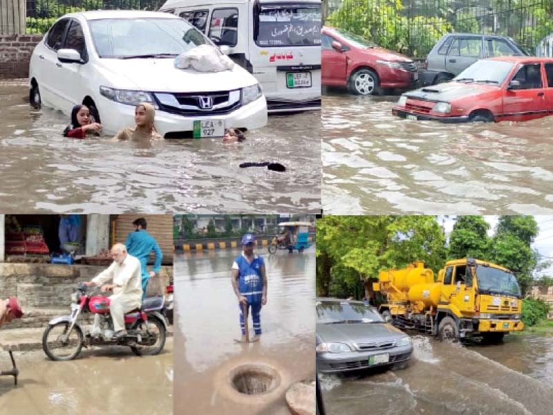 according to the meteorological department more rains are expected in lahore as well as other areas of punjab in the coming days photos rizwan anwar abid nawaz